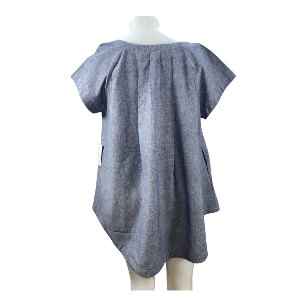 Free People Chambray TunicTop XS Gray Oversized Boho Coastal Pockets
Women’s New - Picture 2 of 14